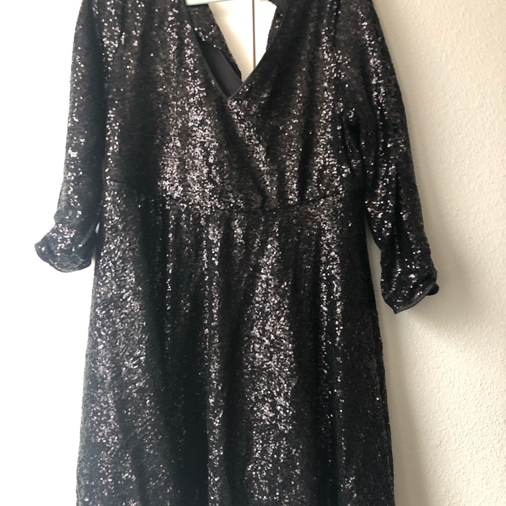 Black sequin dress